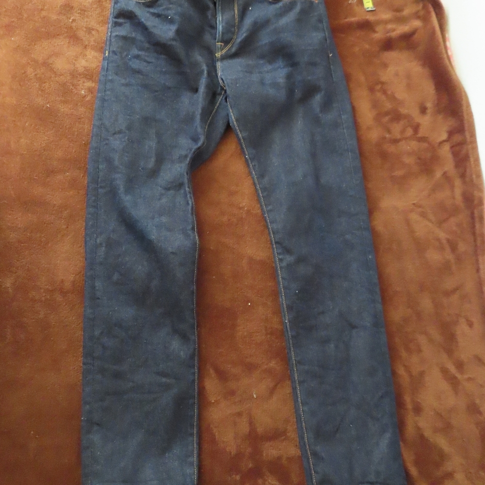 Buck Mason Jeans 30x34 Mens Maverick Slim 14 oz Double Dipped Denim (32x32)